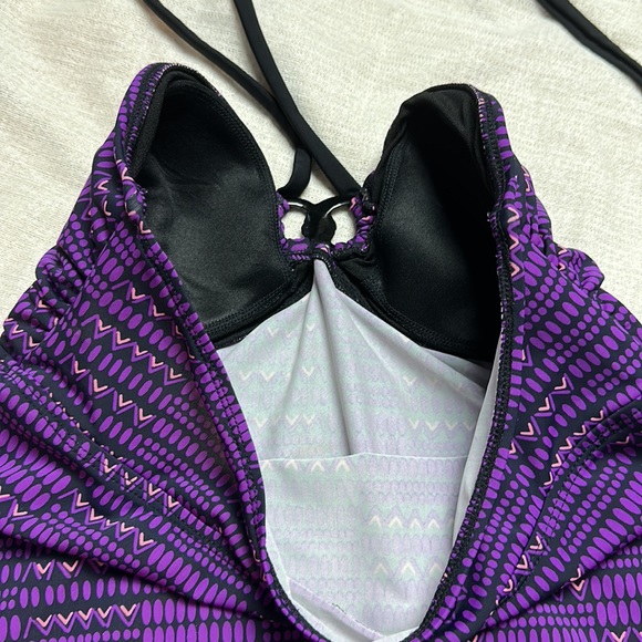 Liz Lange maternity for target purple medium tankini top. - Picture 7 of 8